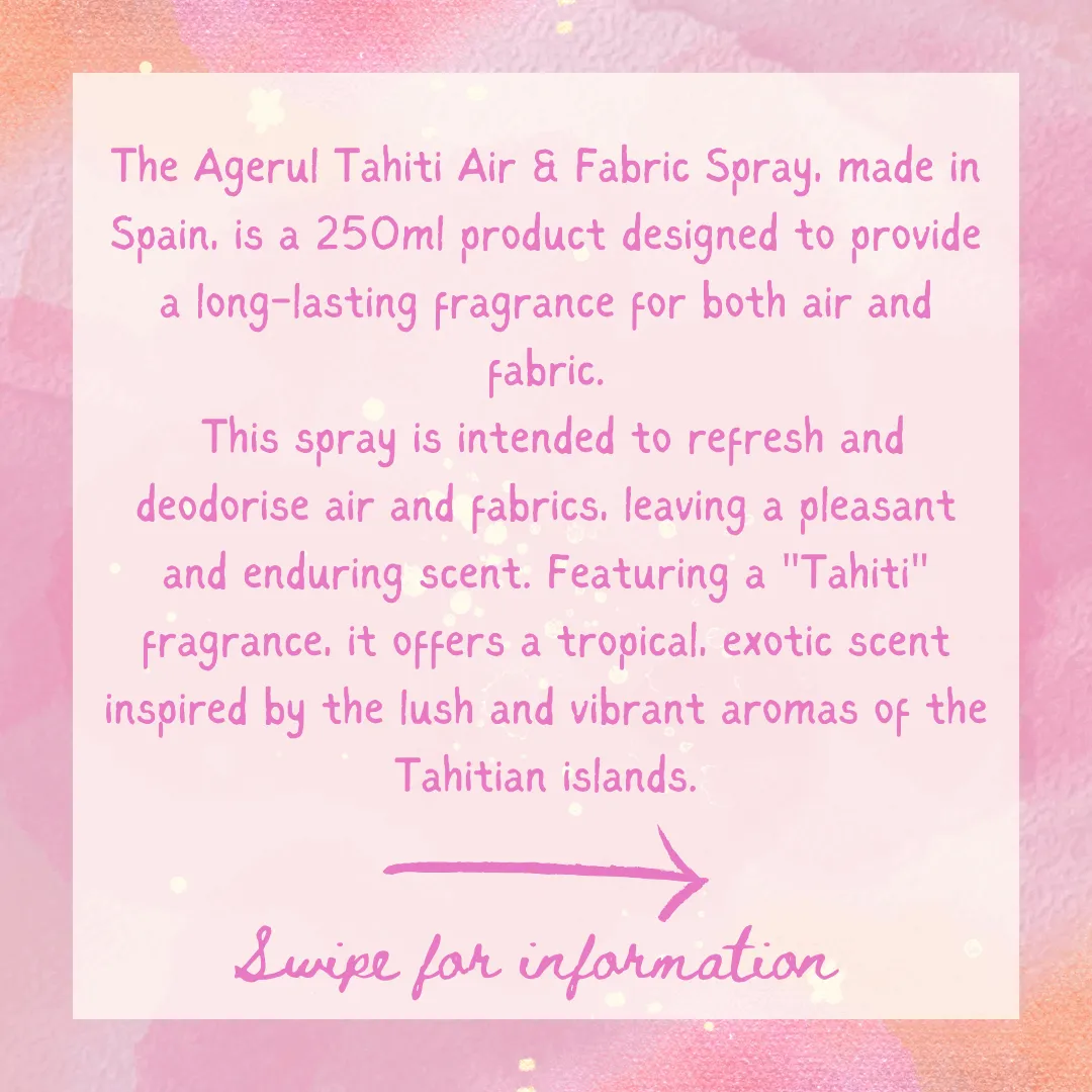 Agerul TAHITI Air & Fabric Spray 250ml