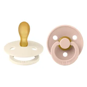 BIBS Dummies - Symmetrical - Ivory/Blush 2 PK