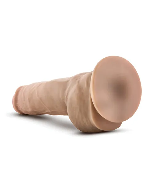 Blush Au Natural 10" Big Boy Dildo with Balls - Vanilla