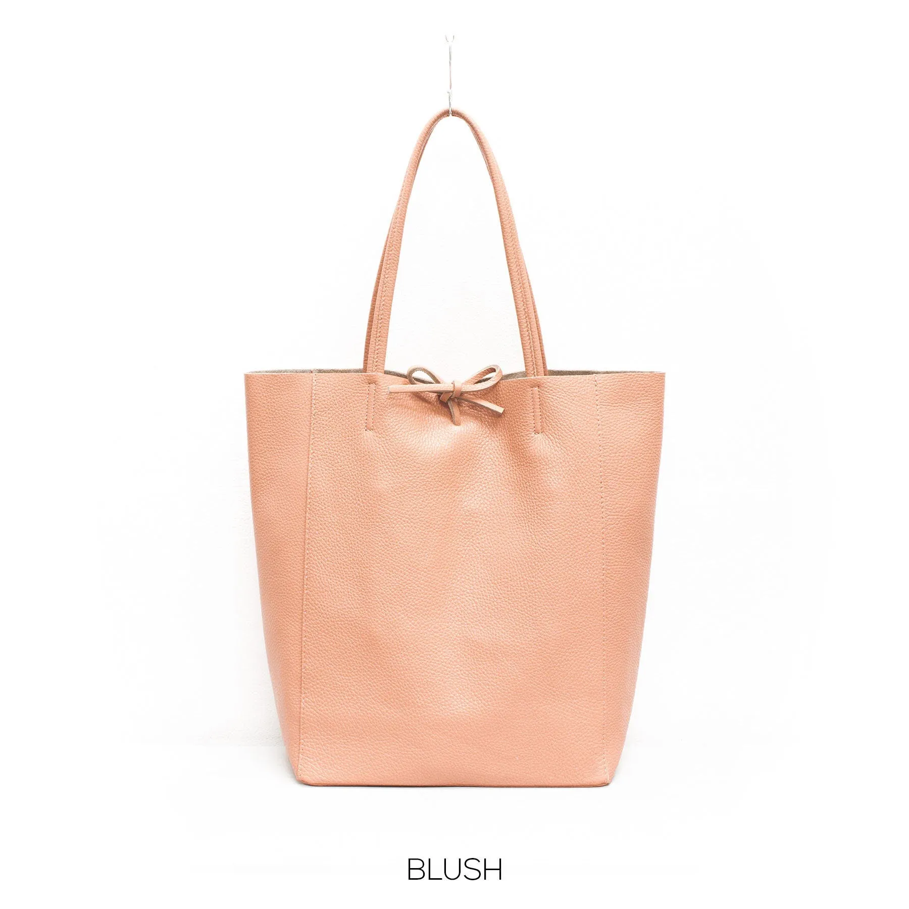 Blush Genuine Leather Shopper Bag Large Leather Tote Bag