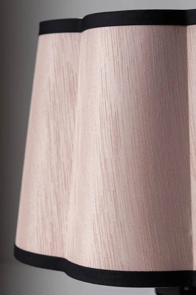 Blush Pink Scalloped Lampshade