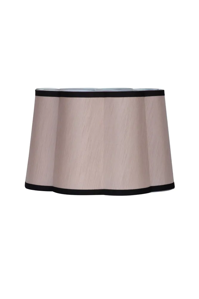 Blush Pink Scalloped Lampshade