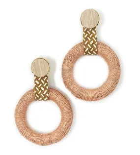 Maguey Hoop Earrings: Blush