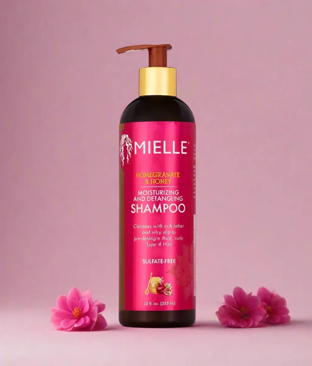 Mielle Organics Moisturising and Detangling Shampoo, Pomegranate & Honey, 355ml