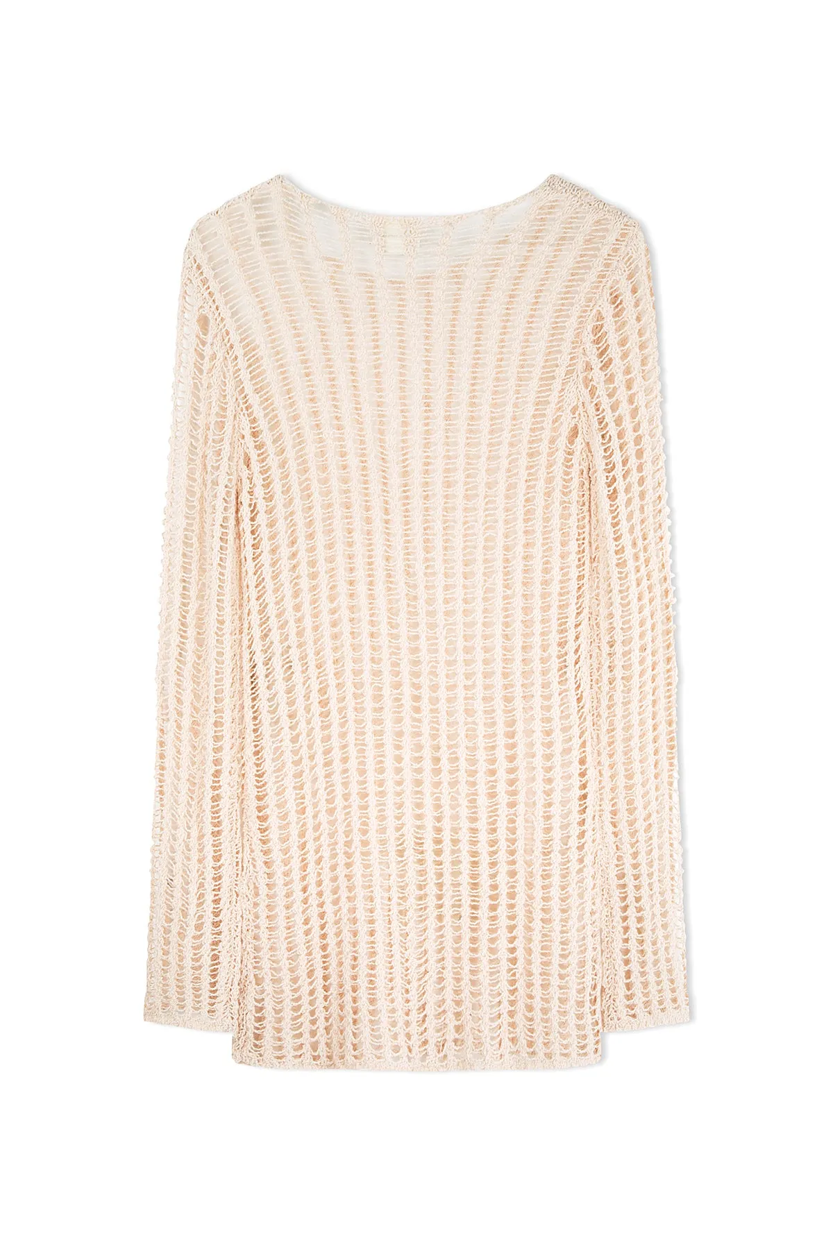 Natural Lattice Knit Dress