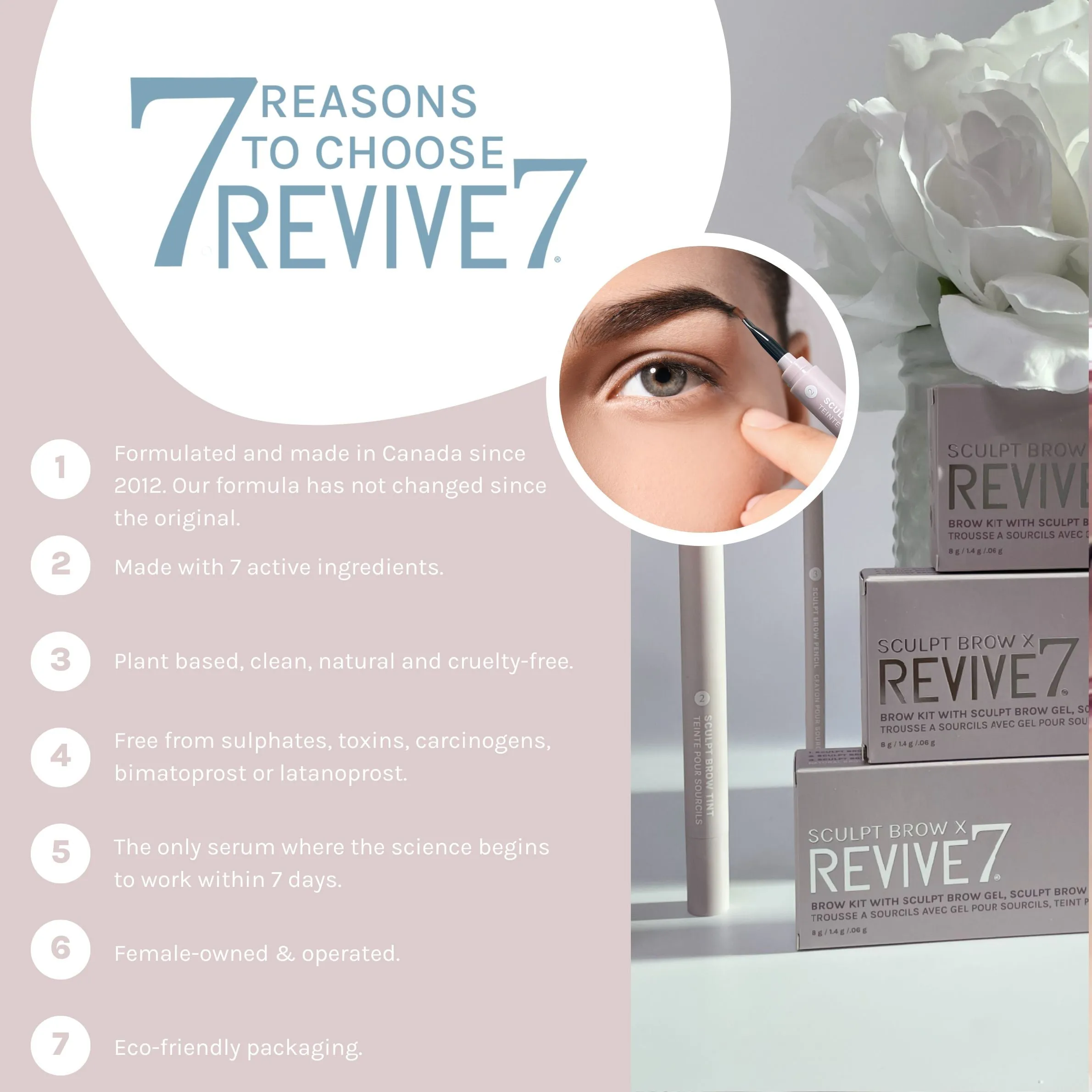Revive7 Sculpt Brow Kit (Deep Brown)
