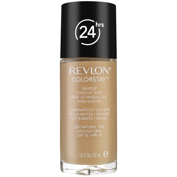 REVLON - ColorStay Makeup for Combination/Oily Skin 330 Natural Tan - 1 fl. oz. (30 ml)