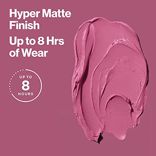 REVLON Ultra HD Lip Mousse Hyper Matte, Longwearing Creamy Liquid Lipstick in Plum / Berry, Crimson Sky (820), 0.2 oz