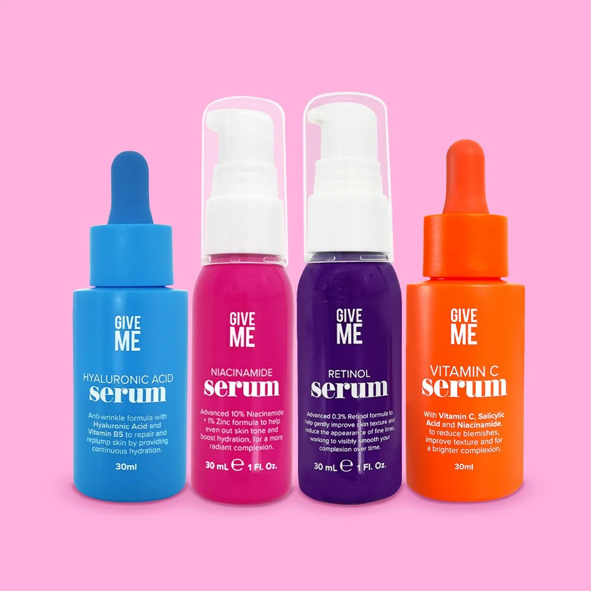 The Essential Four Face Serums