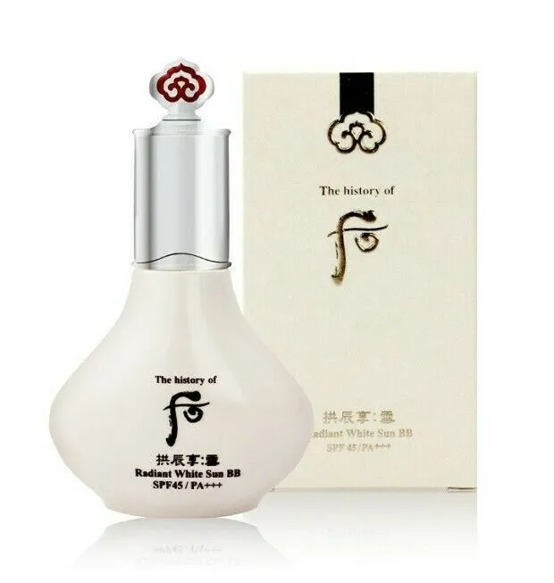 The History of Whoo Radiant White BB SPF 45 40ml Vital Hydrating Cream 60pcs/2oz