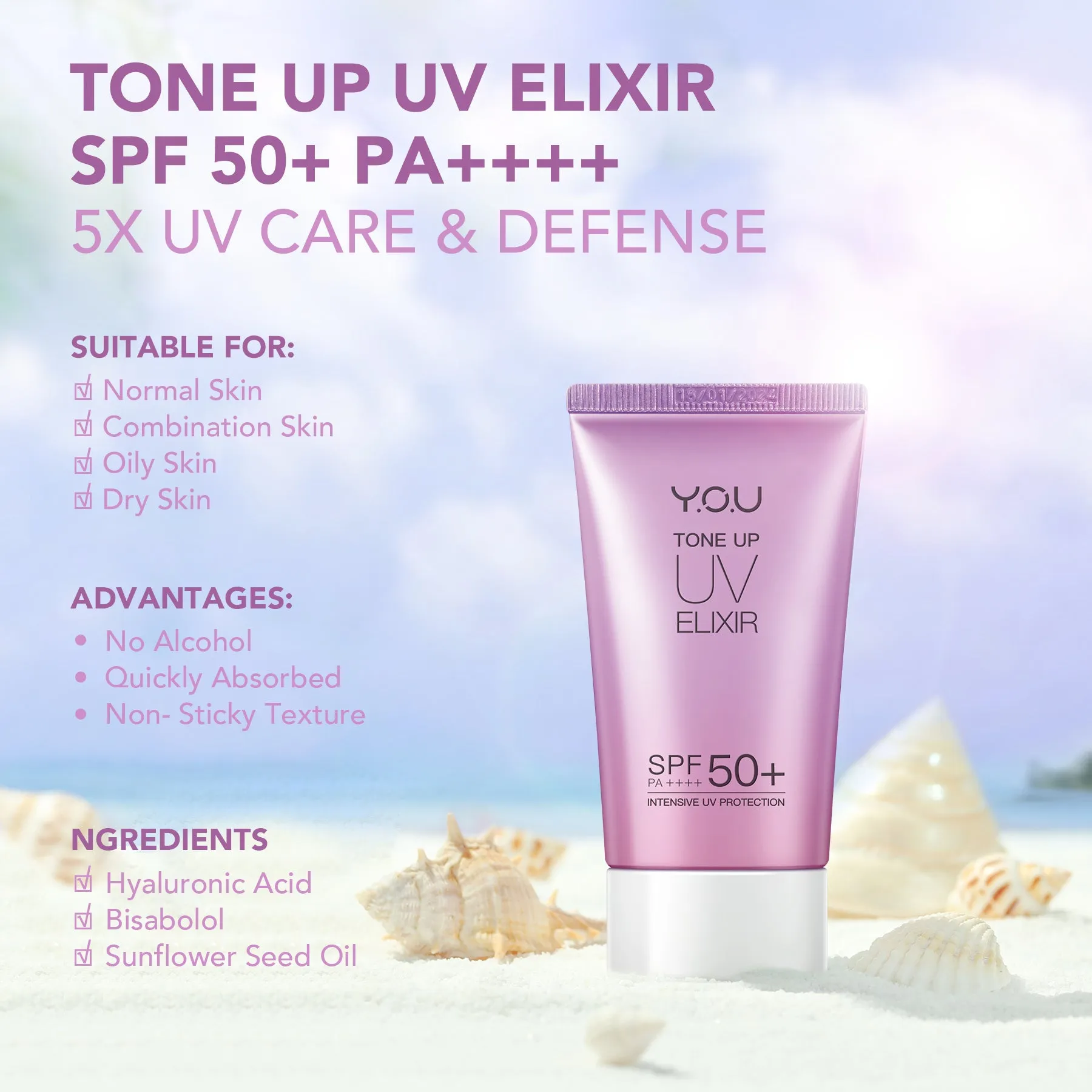 Tone Up UV Elixir SPF 50  PA    