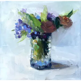 Violets, Forget Me Knots and Dianthus